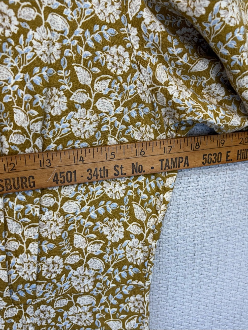 Faherty Women Floral Linen Blend Long Prairie Havana Dress Size S Boho Buttoned - Picture 8 of 9